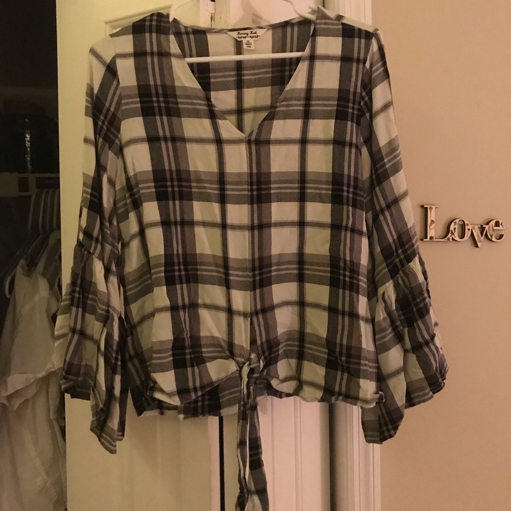 Plaid blouse